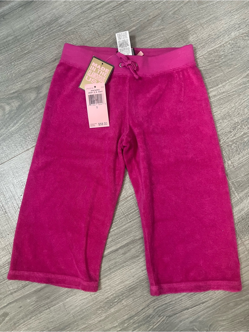 NWT Kids Juicy Couture Crops - Size 8